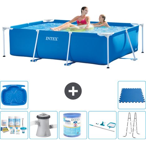 Intex Piscine Tubulaire Rectangulaire - 220x150x60 cm - 8-pièces S30038 (1/5)