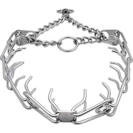 Hundetrainingshalsband, Stimulationskette aus Edelstahl 304, 3,5 mm verstellbare Kontrollkette (24 Zoll - 60 cm)