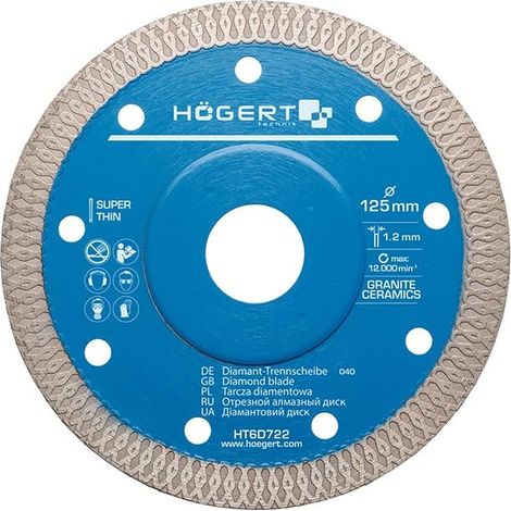 Hogert tarcza diamentowa 125mm do ceramiki