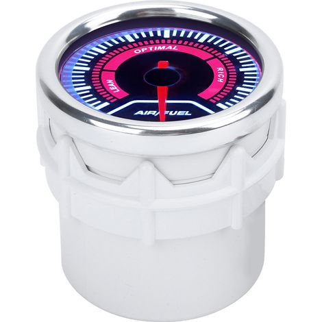 Jauge de rapport air-carburant de 2 pouces avec affichage LED, jauge de rapport air-carburant de haute précision, type universel, convient aux voitures, bateaux et motos 12V. (1/5)