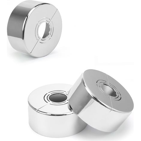 3-teilige Duscharmatur-Rosette, Heizkörperrosette, galvanisierte Heizkörperabdeckung, passend für Durchmesser 20 mm/25 mm/33 mm, für Duschzubehör, Armaturendekoration
