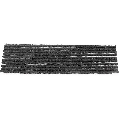 50 bandes de caoutchouc noir 200x3.5mm pour réparation de pneus tubeless voiture moto, kit de scellement anti-crevaison (1/5)