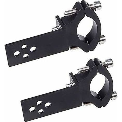 ALOVEZ – Lot de 2 colliers de serrage pour tube de fourche de moto – Installation horizontale/verticale – Compatible barres lumineuses LED 22-36 mm - mm-36 (1/5)