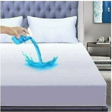 Wasserdichter Matratzenschoner für Matratzen der Größe 140 x 200 cm – weicher Bambus, hypoallergen, milbenabweisend und atmungsaktiv, 30 cm Stretchtasche