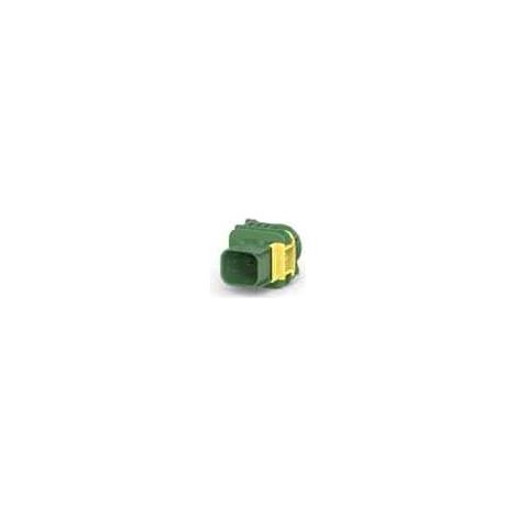 Connettore Heavy Duty Sealed 1.6X0.6 porta maschio 6vie verde senza guarnizione