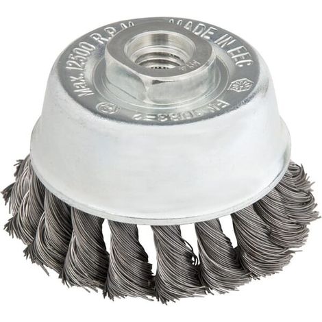 Brosse boisseau 65mm M14 fils torsadés 0.35 HIKOKI 751346 (1/2)