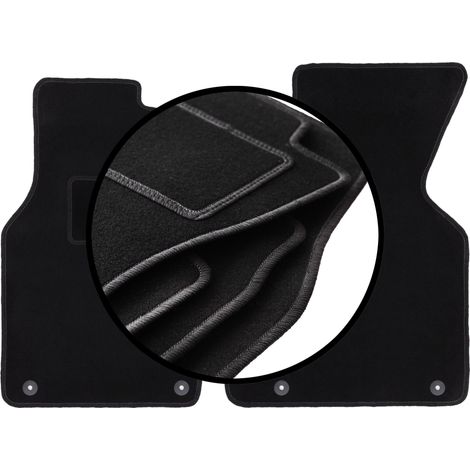 Juego completo de alfombrillas de terciopelo para: Volkswagen Transporter T4 Multivan furgoneta de reparto (1993-2001) (1/5)