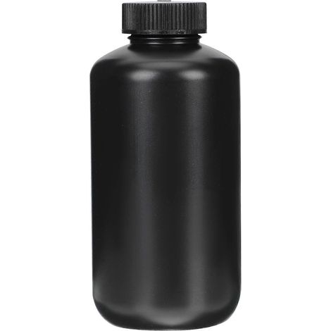 Kunststoff-Reagenzflasche, Laborchemikalien-Reagenzflasche, Flüssigkeitsprobenflasche, 500 ml-15.9x7.4cm-Black (1/4)