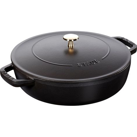 Staub Brter Chistera 28 cm schwarz, Gusseisen