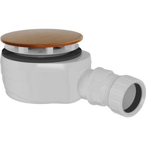 Bonde de receveur de douche, dia. 90 mm, DN40, bas, couvercle cuivre mat (1/3)