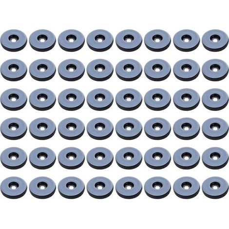Furniture Glides, Pack of 48 Round Tflon Furniture Glides, Anti-Vibration Furniture Glides - 19 mm (Round)