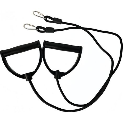 1 Paar Widerstandsbänder mit Griffen und Clips – Pedal-Fitnessbänder, geeignet für Muskelkräftigung, Heimtraining, Yoga und Pilates. (1/5)
