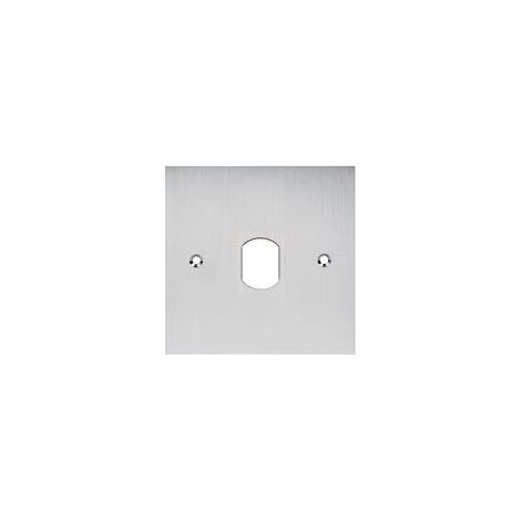 Aiphone VIG60: placa frontal de acero inoxidable con orificio de 25 mm de diámetro para el lector VIGK+, para montaje