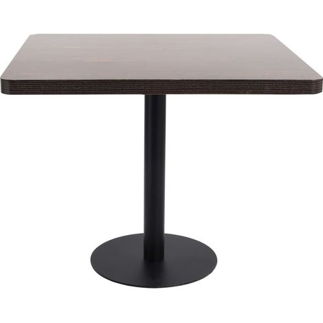 Maison Exclusive - Tavolo da Bistrò Marrone Scuro 80x80 cm in MDF