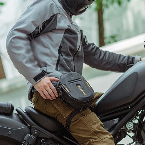 ROCKBROS atmungsaktive Motorradtasche, Beintasche, Hüfttasche, Ölbox, Brusttasche, Outdoor-Fahrradtasche (1/5)