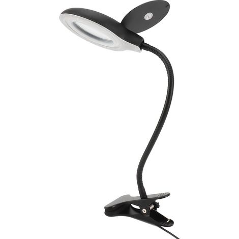 Lunette Loupe Clip avec Lampe LED Réglable en Fer et PP, Lampe de Bureau pour Soudure, Artisanat et Lecture (1/5)