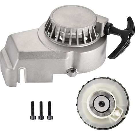2-Takt Spiraldruckfedern Kickstarter Zubehör Seilzugstarter schwarz Ersatz für 49cc 47cc Mini UTV ATV Go Kart Scooter Dirtbike Pocketbike Moto Quad