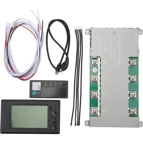 Batterie Active Équilibreur avec Écran, Protection Lithium 8S 3.2V 200A, Bluetooth Intégré, Carte de Contrôle pour Cellules LiFePO4 (1/5)