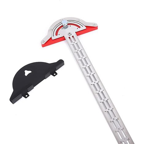 Règle de bord des travailleurs du bois, outil de mesure d'angle en acier inoxydable(20inch)