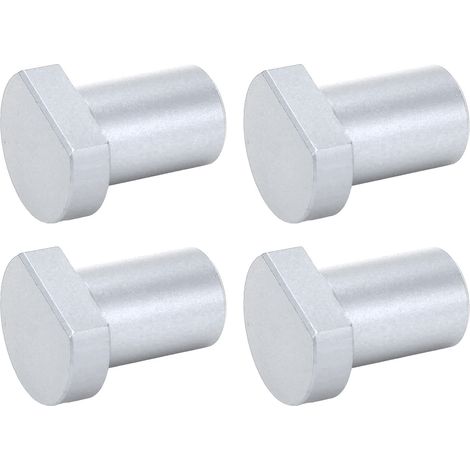 4 Chevilles d'établi en alliage d'aluminium haute résistance, diamètre 19 mm, butées de tenon argent pour plan de travail de menuiserie, lot de 4 pièces (1/5)
