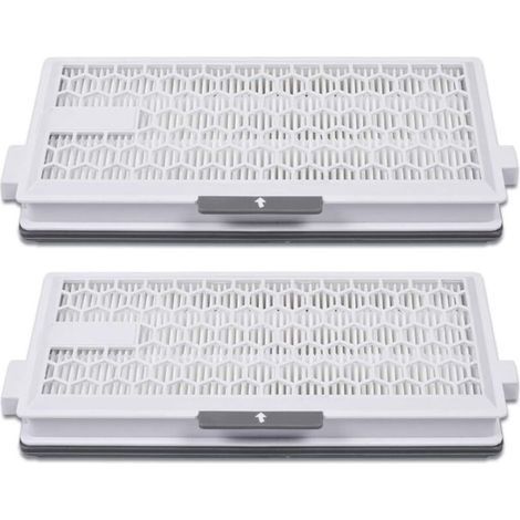 Lot de 2 Filtres Aspirateur Air Clean Plus 50 Compatible Miele Complete C2 C3 Powerline S8340 SF HA (1/4)