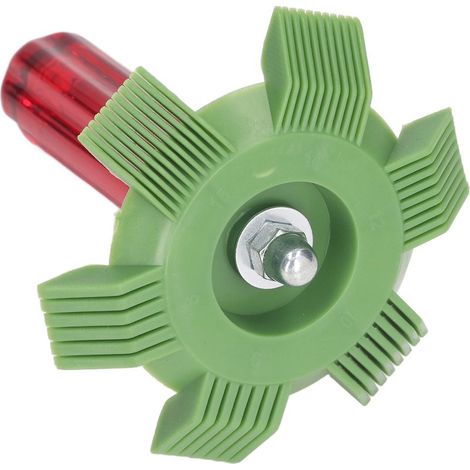 Lisseur d'ailerons de Climatisation, Peigne à Ailettes Facile à Utiliser, Poignée Amovible, Plastique en Acier Inoxydable pour Réfrigérateur (Green) (1/5)