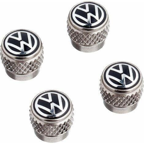Caps De Valve - Pour Valves En Caoutchouc Et Métal - Logo VW Gravé - Lot De 4 (1/5)