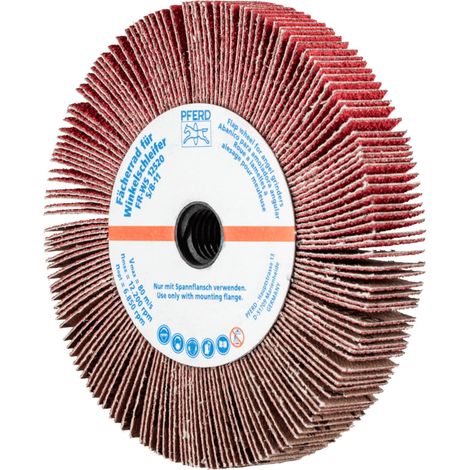 PFERD TOOLS Lamellenschleifrad für Winkelschleifer FR WS Ø 125x20mm 5/8-11 CO-COOL60 für Edelstahl 2 Stk