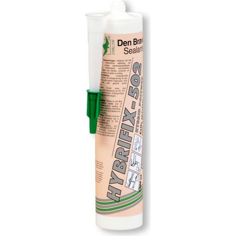 Mastic colle spécial zinc Hybrifix 502 gris 300ml – Résistant à l'eau et aux variations climatiques – Élastique et polymérisation rapide – Den Braven - GRIS 300 ML DEN