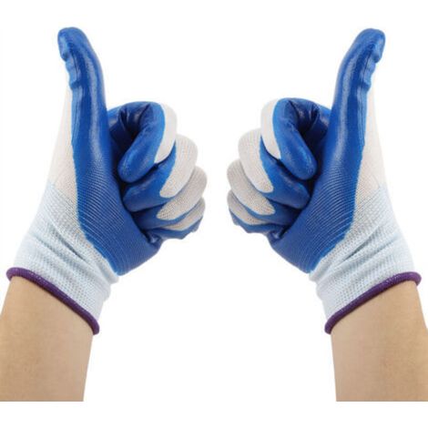 Gants de protection de travail, gants de jardinage résistants à l'huile, ergonomiques, sûrs, flexibles, imperméables, pour le nettoyage du jardin agricole et horticole