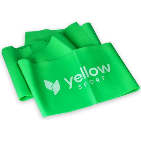Fascia elastica YellowFLAT - verde, resistenza 5-8 kg (1/2)