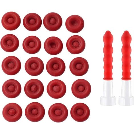 Packung mit 20 Silikon-Dichtungsstopfen zum Abdichten offener Kartuschen (1/5)