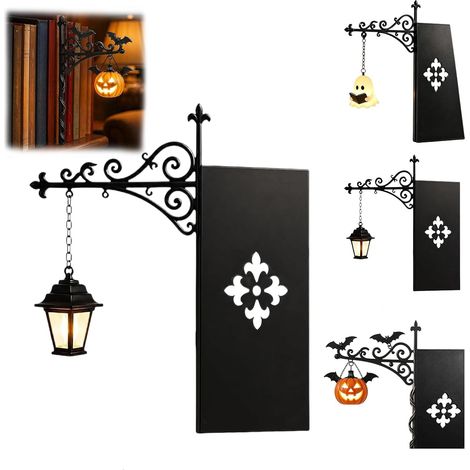 Lanterna da biblioteca - Illuminazione decorativa per libreria, lampada da scaffale, illuminazione rustica per scrivania, lanterne decorative per libreria, scaffale da ufficio (Modello C) (1/5)