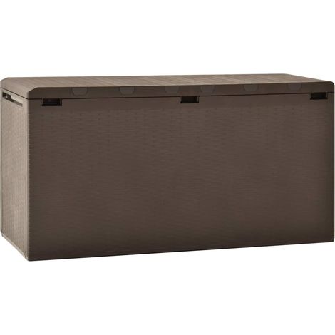Caja de almacenamiento de jardín marrón 114x47x60 cm vidaXL (1/5)