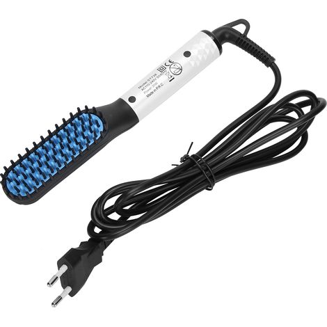 Peigne Lisseur Barbe Professionnel - Brosse à Lisser et Coiffer - Blanc (Prise EU 110-240V) (1/5)