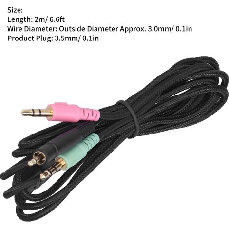 Câble audio pour casque Sennheiser G4ME ONE, GAME ZERO, PC 373D, GSP350 - câble de remplacement (1/5)
