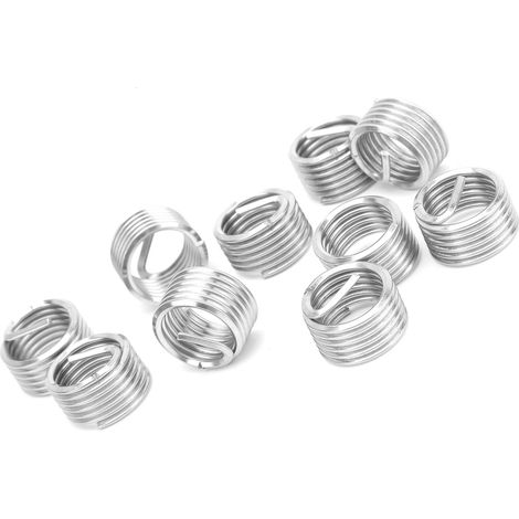 10 Stück Gewindeeinsätze, Reduziermuttern-Reparaturwerkzeug, Edelstahl, M16x21D (1/5)