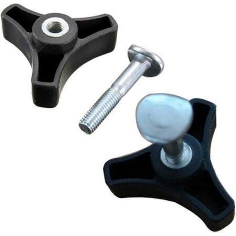 Accessoires pour poignée et bouton : vis/boulons noirs (1/4)