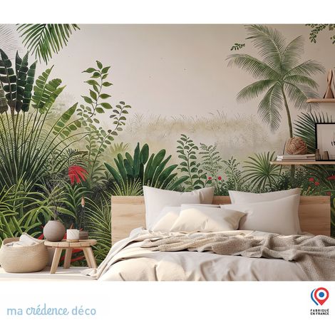 Papier peint : Jungle tropicale 5, Aquarelle - Intissé - 200 cm - 280 cm (1/5)