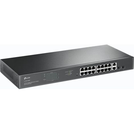 Switch di Rete Non Gestito TP-Link TL-SG1218MP Gigabit Ethernet con Supporto Power over Ethernet (PoE) 1U Nero (1/5)