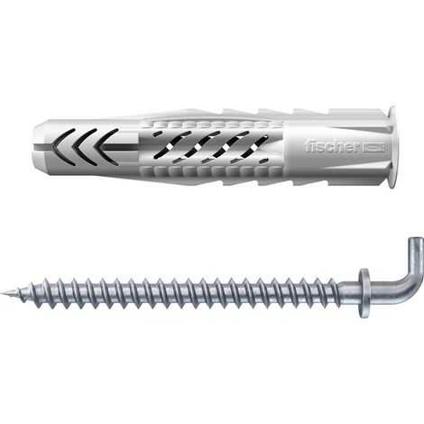 Fischer 25x Universaldübel UX 6 x 35 WH mit Rand und Winkelhaken - 94408 (1/5)