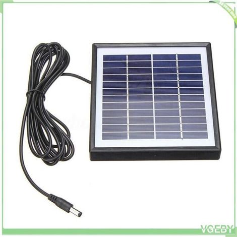 1 Panneau solaire, 5 W 12 V, polycristallin, étanche, pour éclairage extérieur et caméra (1/5)