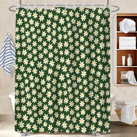 Voile de douche fluide en polyester 180x180 antifongique bâche de douche pour offrir à noël ou un anniversaire (1/5)
