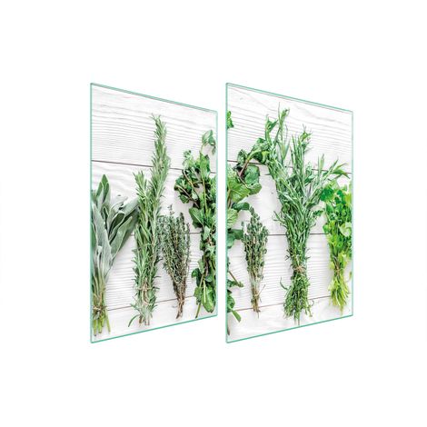 Assiette de protection en verre POUR la cuisine 2x35x52 épices (1/5)