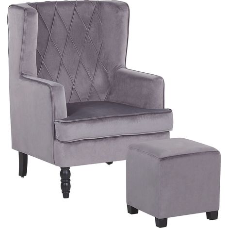 Armchair SANDSET Velvet Grey (1/5)