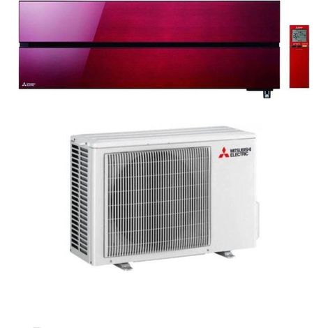 Climatiseur Mitsubishi Monosplit Kirigamine Style MSZ-LN 9000 btu MSZ-LN25VG2R Ruby Red Inverter R-32 Wi-Fi Classe A+++