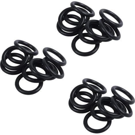 30 joints toriques en caoutchouc noir 16 x 11 x 2 5 mm (1/5)