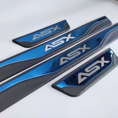 Seuil de porte de protection pour Mitsubishi ASX 2011-2024 (taille unique, bleu) (1/4)