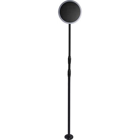 Lampe solaire LED de jardin 8W avec détecteur de crépuscularité Couleur noir et blanc 3000K IP65 (1/5)