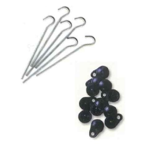 Attache clips et piquets pour caravane et camping-car